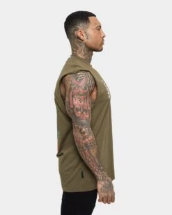 Saint Morta Forbidden Muscle Singlet Army Green 15 Saint Morta Forbidden Muscle Singlet Army Green -Culture Kings 02035819 YA400 mens 0060