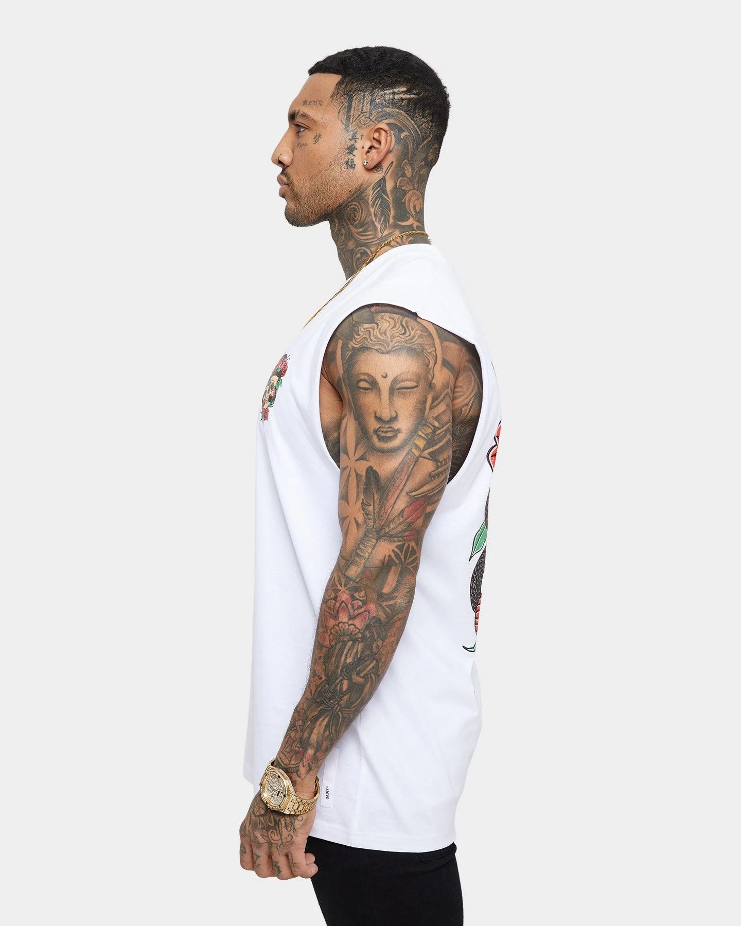 Saint Morta Forbidden Muscle Singlet White 7 Saint Morta Forbidden Muscle Singlet White - Image 5