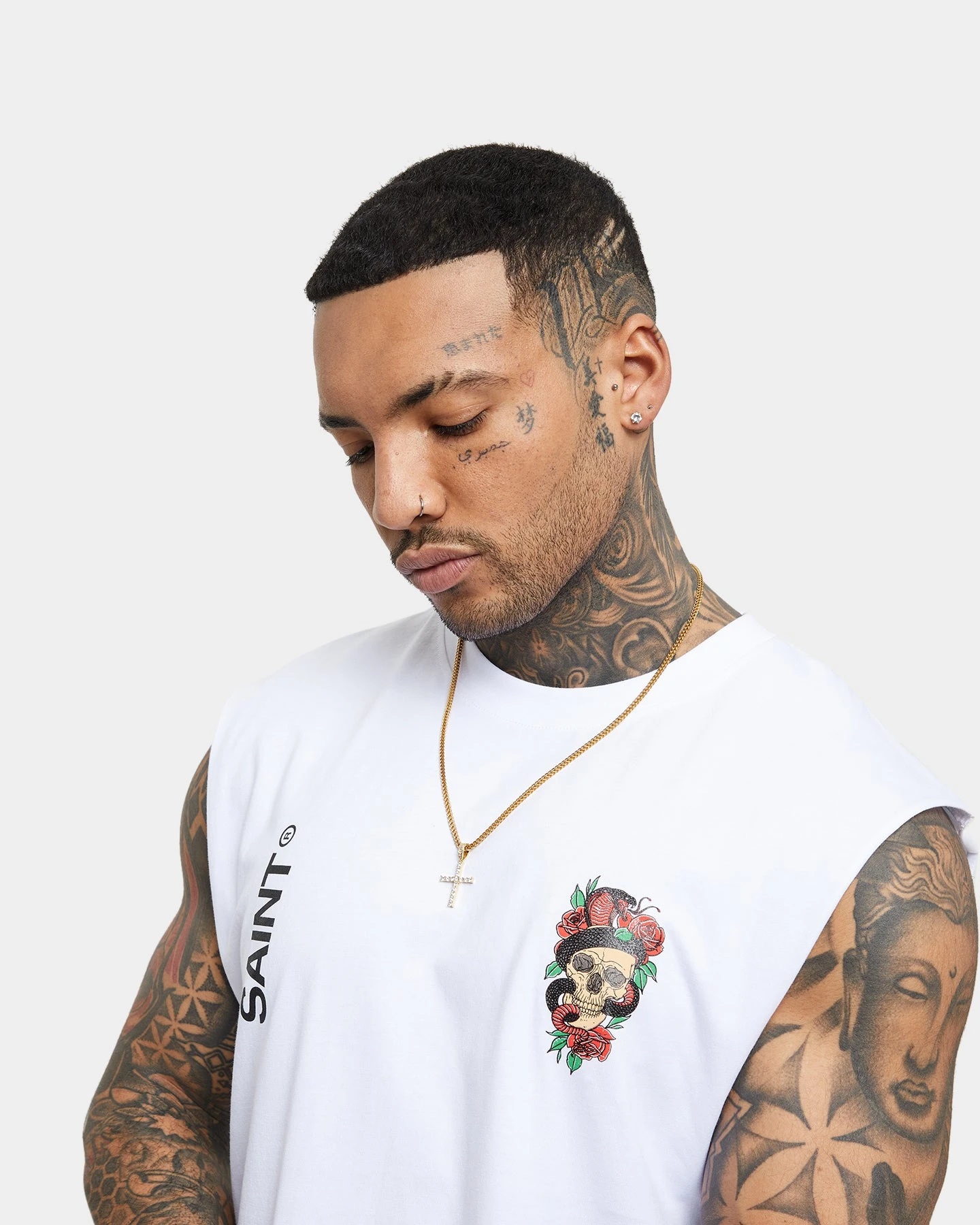 Saint Morta Forbidden Muscle Singlet White 10 Saint Morta Forbidden Muscle Singlet White - Image 8