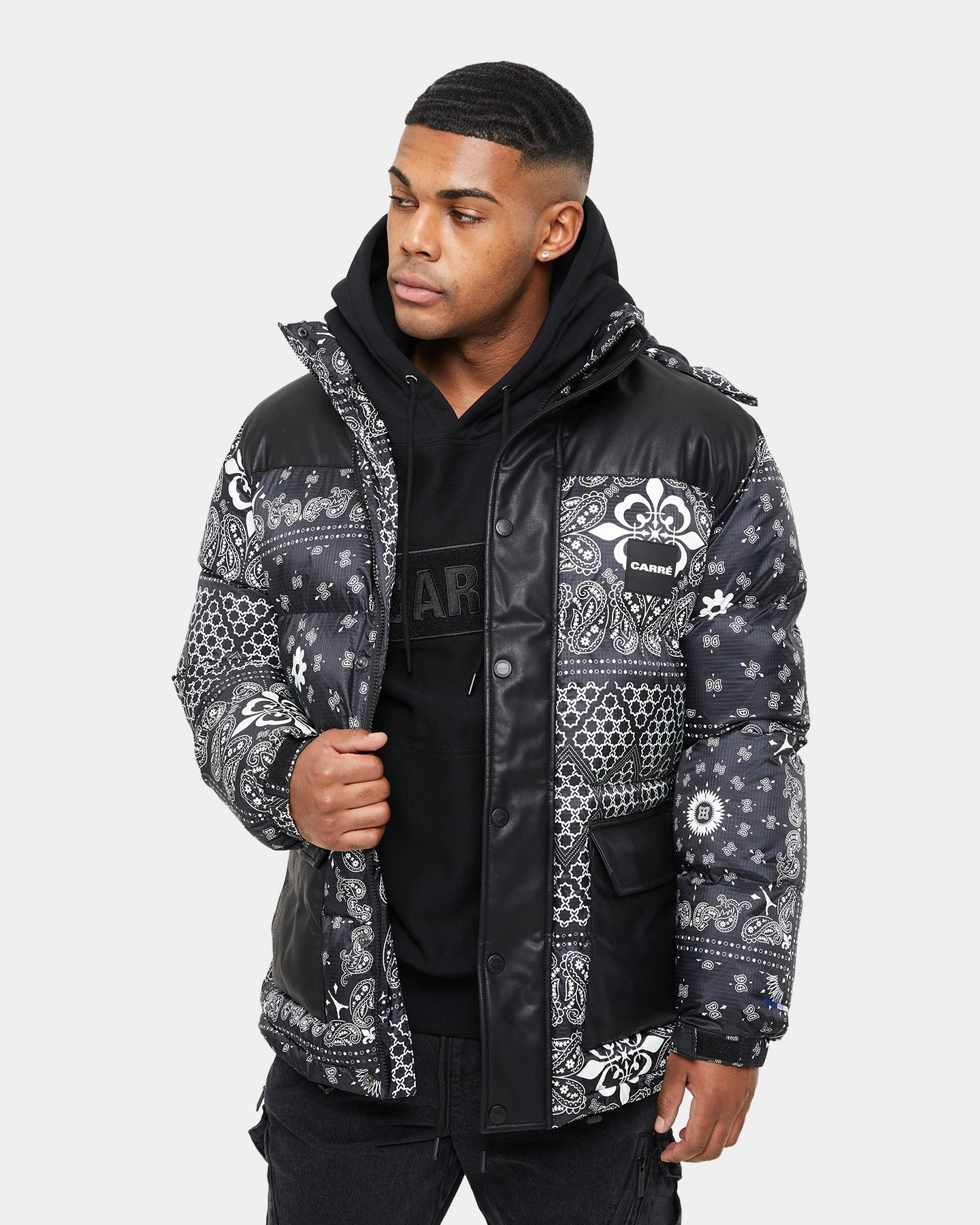 Carre Bandana Ultra Roadman Puffer Jacket Black 5 Carre Bandana Ultra Roadman Puffer Jacket Black - Image 3