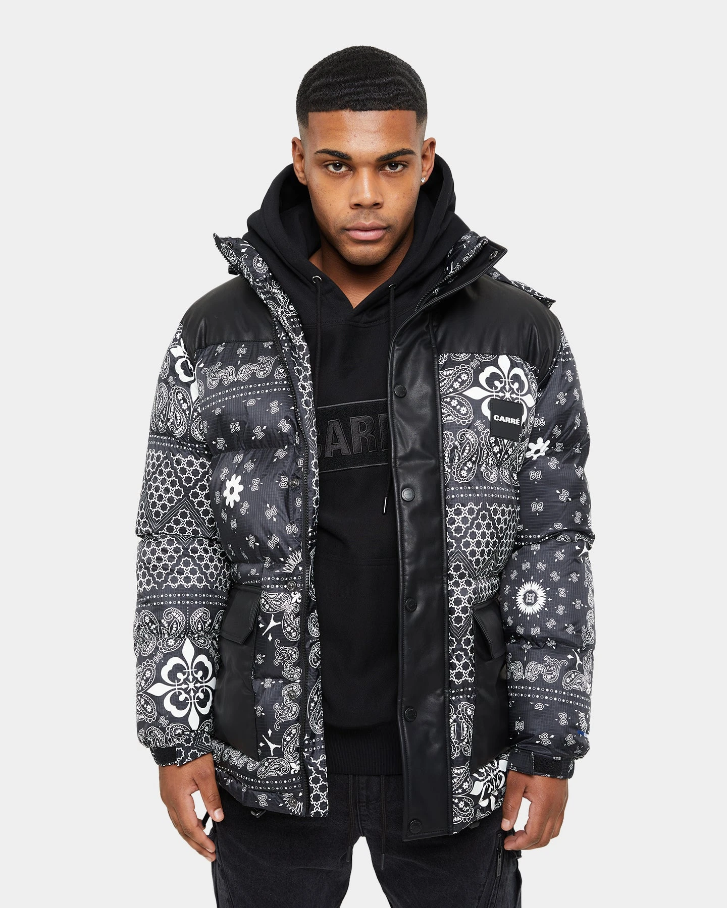 Carre Bandana Ultra Roadman Puffer Jacket Black 7 Carre Bandana Ultra Roadman Puffer Jacket Black - Image 5