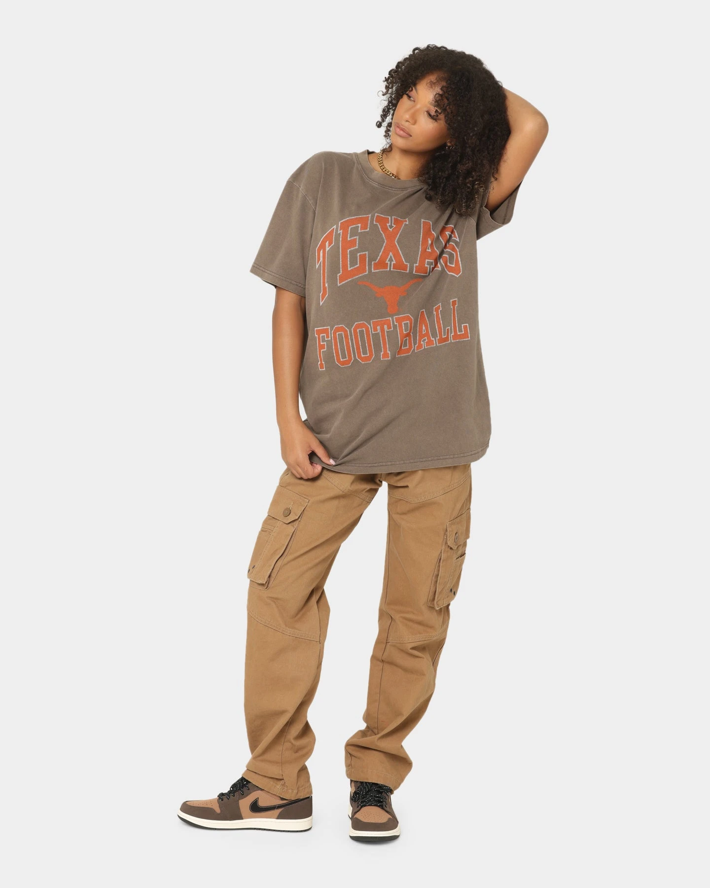 National Collegiate Athletic Association Texas Longhorns Vintage Arch T-Shirt Washed Chocolate 4 National Collegiate Athletic Association Texas Longhorns Vintage Arch T-Shirt Washed Chocolate - Image 2