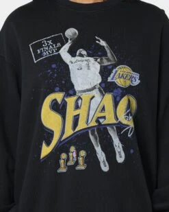 Mitchell & Ness MVP Crewneck Faded Black -Culture Kings 02036544 YB554 womens 0030