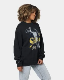 Mitchell & Ness MVP Crewneck Faded Black -Culture Kings 02036544 YB554 womens 0050