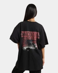 Goat Crew X Stranger Things Chief Hopper Vintage T-Shirt Black Wash -Culture Kings 02036589 YB295 womens 0070
