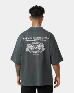 404 Premium Athletics Vintage T-Shirt Charcoal 19 404 Premium Athletics Vintage T-Shirt Charcoal -Culture Kings 02036749 YC300 mens 00070
