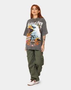 Loiter Fury Vintage T-Shirt Charcoal 12 Loiter Fury Vintage T-Shirt Charcoal -Culture Kings 02037124 YC300 womens 0030