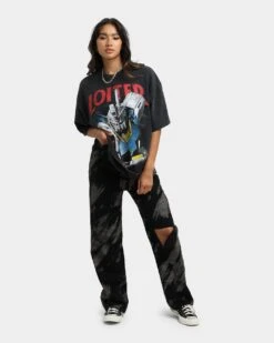 Loiter X Gundam Gundam Vintage T-Shirt Vintage Black -Culture Kings 02037547 YV009 womens 0020