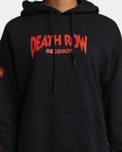 Death Row Records Death Row Logo Hoodie Black/Red -Culture Kings 02037703 YB004 womens 0030