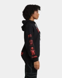 Death Row Records Death Row Logo Hoodie Black/Red -Culture Kings 02037703 YB004 womens 0050