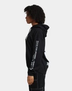 Death Row Records Death Row Logo Hoodie Black/White -Culture Kings 02037703 YB012 womens 0060