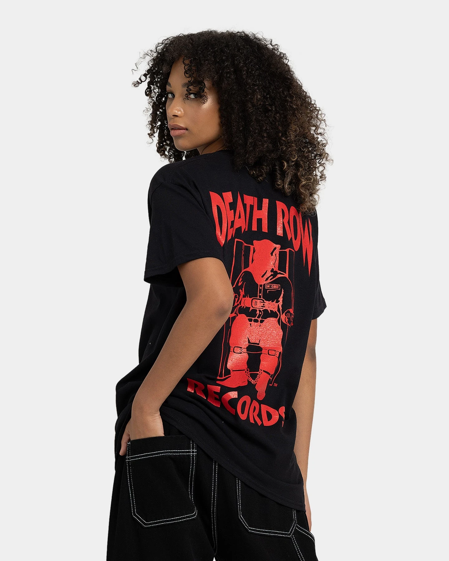 Death Row Records Deathrow Logo T-Shirt Black/Red 3 Death Row Records Deathrow Logo T-Shirt Black/Red