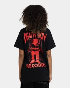Death Row Records Deathrow Logo T-Shirt Black/Red 11 Death Row Records Deathrow Logo T-Shirt Black/Red -Culture Kings 02037704 YB004 womens 0040