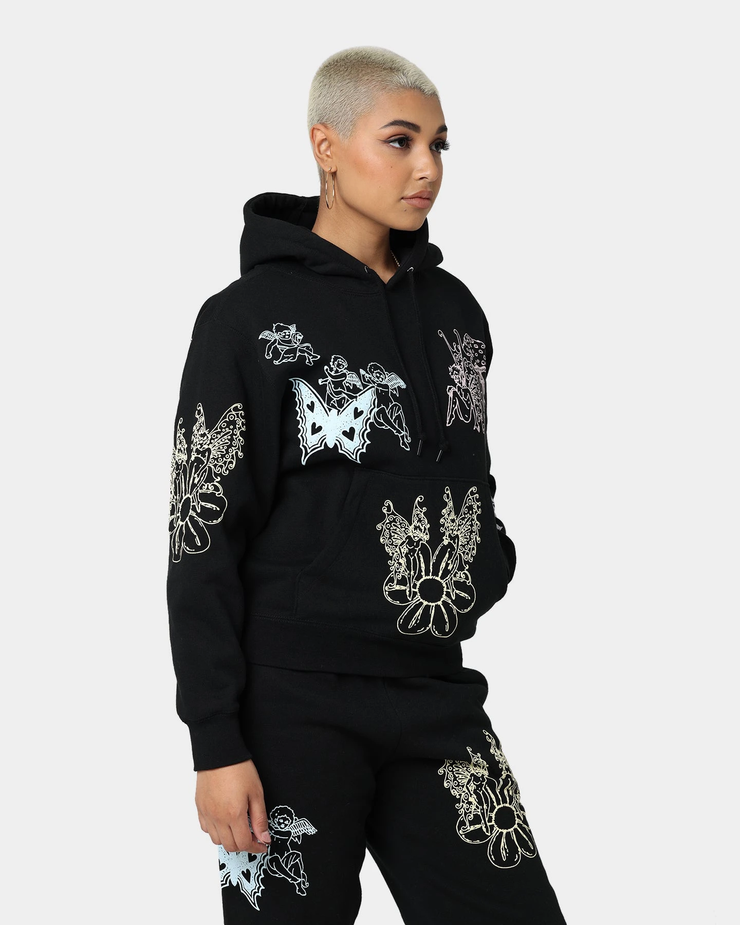 Obey Women's Amy Hoodie Black 7 Obey Women's Amy Hoodie Black - Image 5