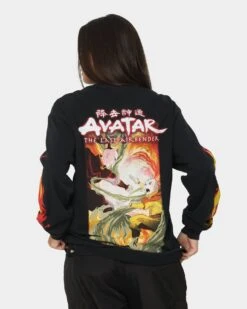 Goat Crew X Avatar: The Last Airbender Fire Nation Long Sleeve T-Shirt Black Wash