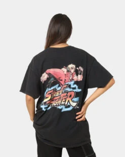 Goat Crew X Street Fighter Ken Masters Vintage T-Shirt Black Wash -Culture Kings 02038558 YB295 womens 0070