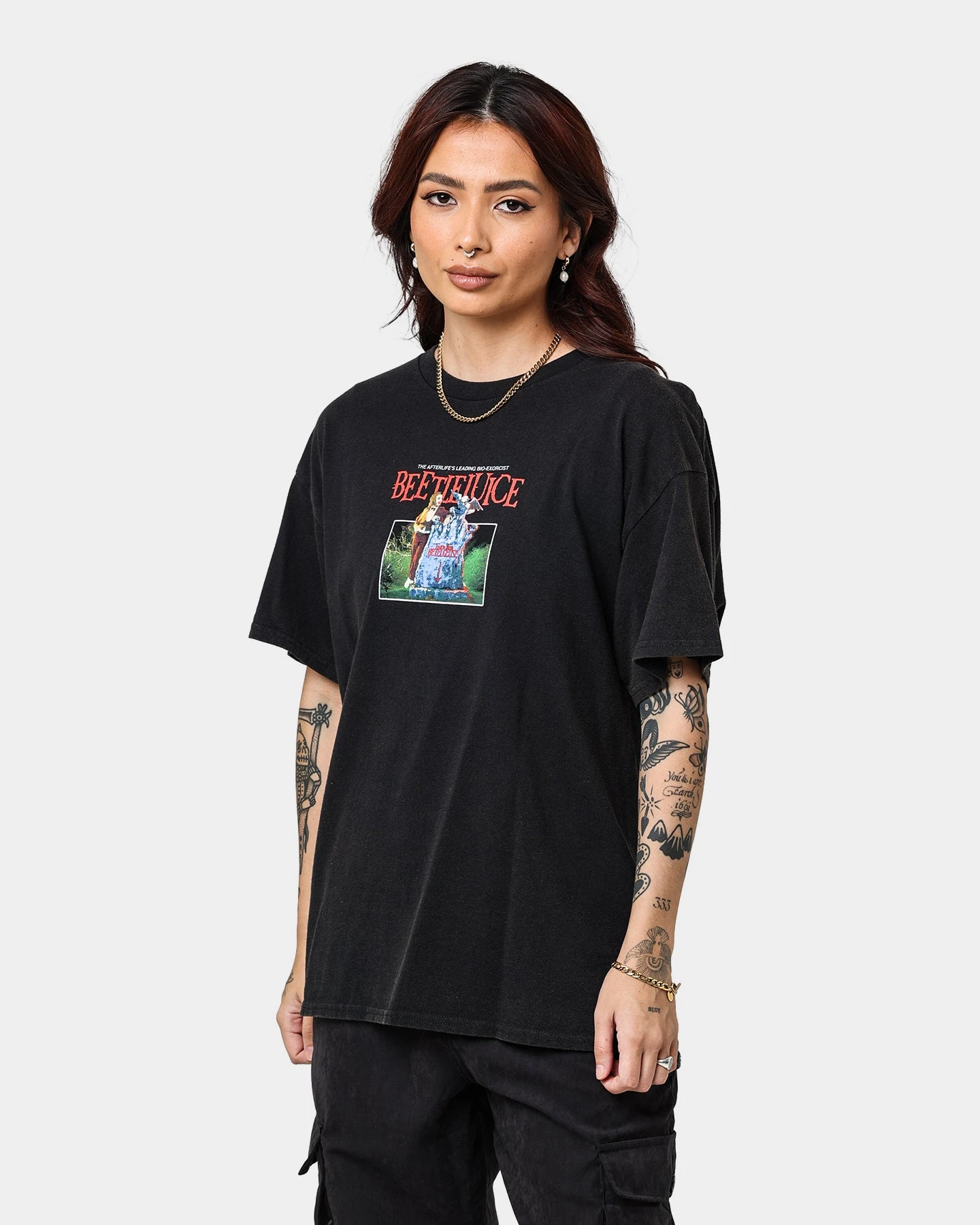 American Thrift X Beetlejuice Here Lies Vintage T-Shirt Vintage Black 3 American Thrift X Beetlejuice Here Lies Vintage T-Shirt Vintage Black