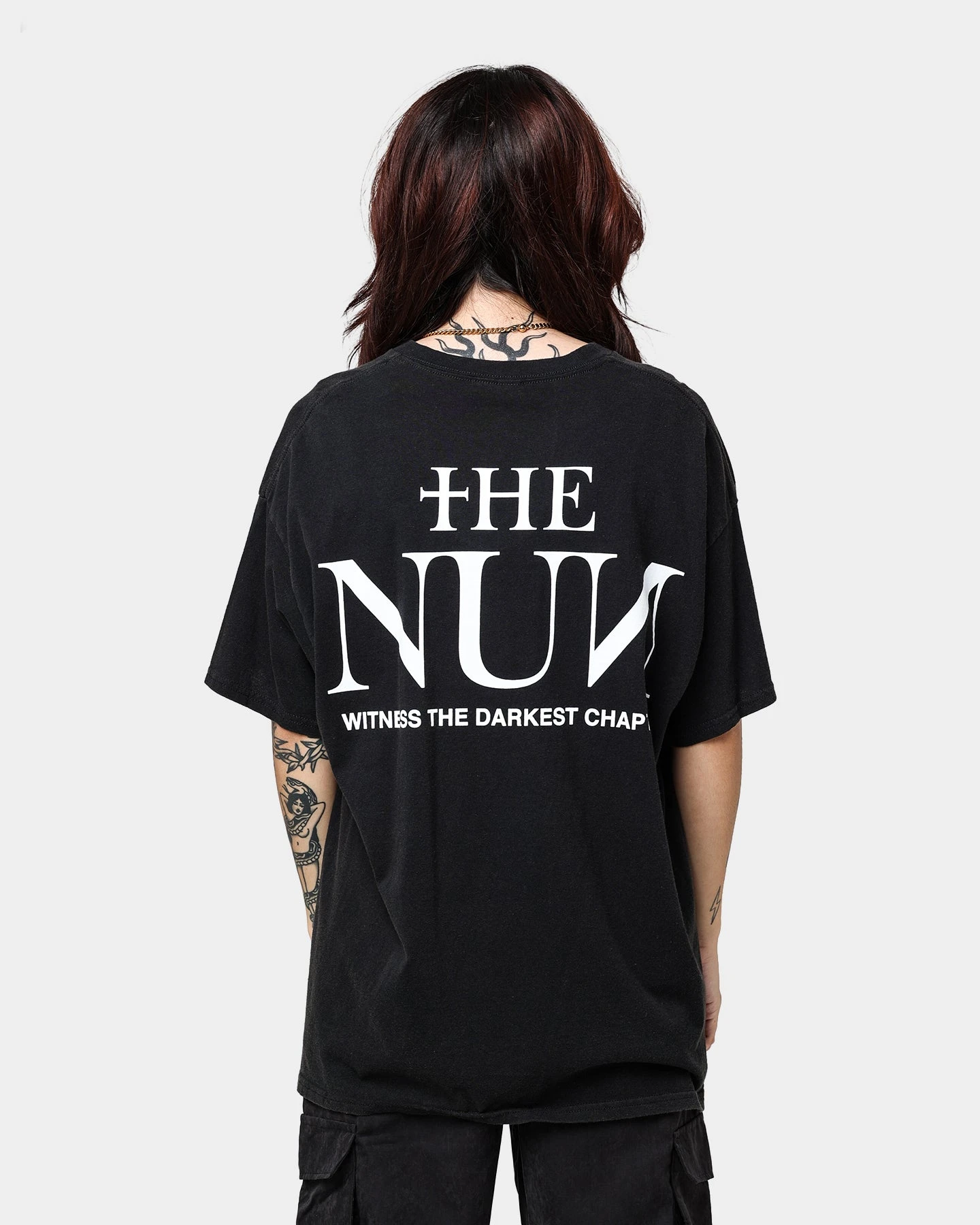 American Thrift X The Nun The Nun Face Vintage T-Shirt Black Wash 4 American Thrift X The Nun The Nun Face Vintage T-Shirt Black Wash - Image 2