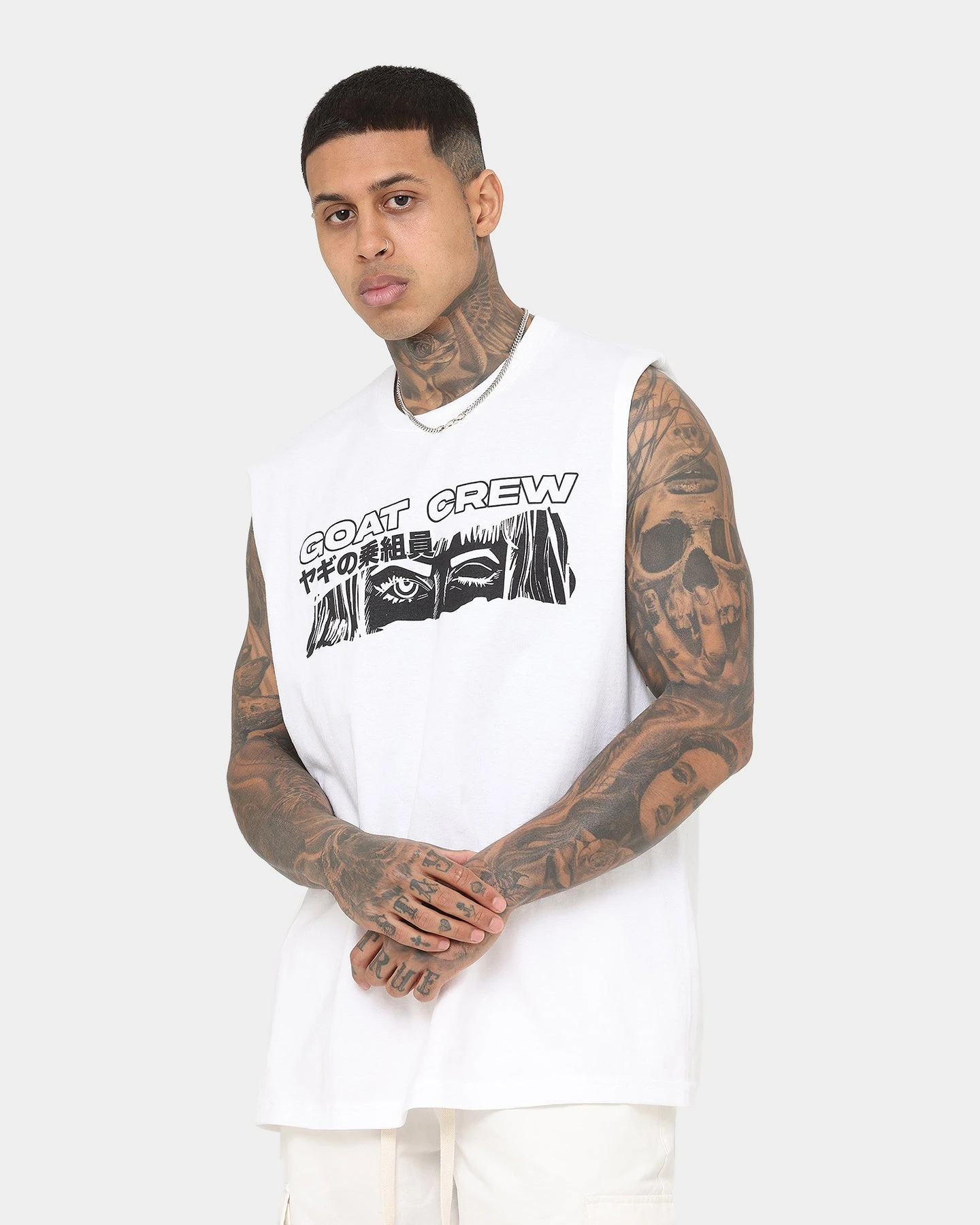 Goat Crew Niseko Muscle T-Shirt White 4 Goat Crew Niseko Muscle T-Shirt White - Image 2