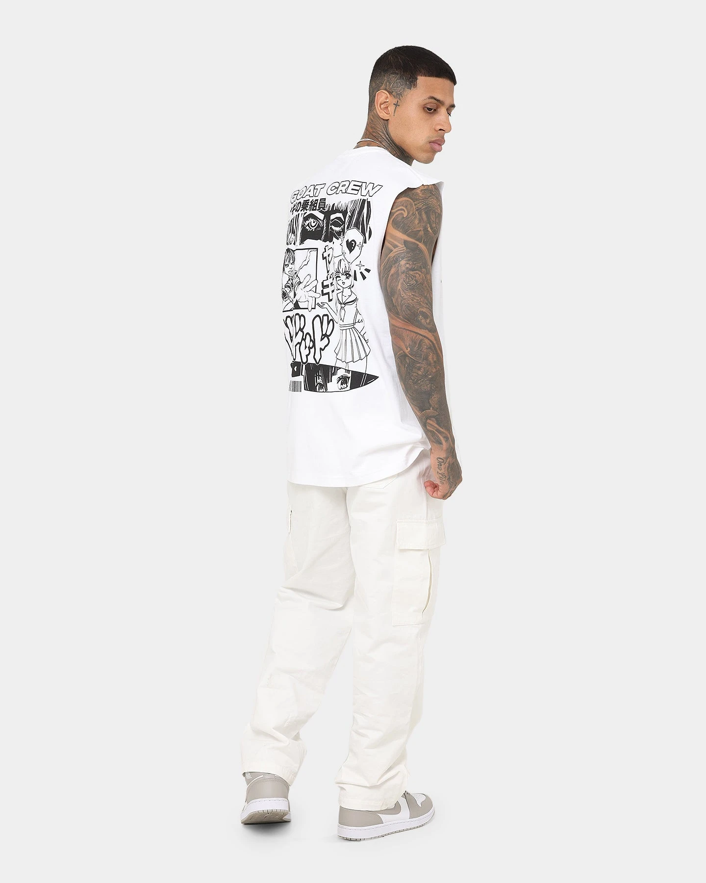 Goat Crew Niseko Muscle T-Shirt White 5 Goat Crew Niseko Muscle T-Shirt White - Image 3