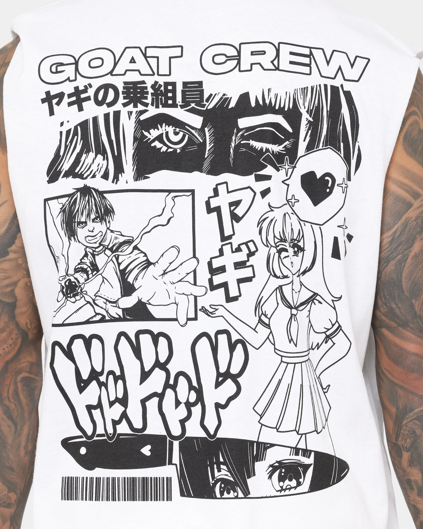 Goat Crew Niseko Muscle T-Shirt White 7 Goat Crew Niseko Muscle T-Shirt White - Image 5