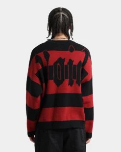 Loiter Nightmare Knit Sweater Red/Black -Culture Kings 02039273 YR010 mens 0040