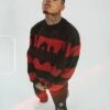 Loiter Nightmare Knit Sweater Red/Black -Culture Kings 02039273 YR010 mens 05