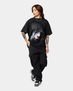 American Thrift X IT IT Movie Vintage T-Shirt Black Wash -Culture Kings 02039330 YB295 womens 0020