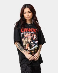 American Thrift X Child's Play 2 Child's Play 2 Vintage T-Shirt Black Wash