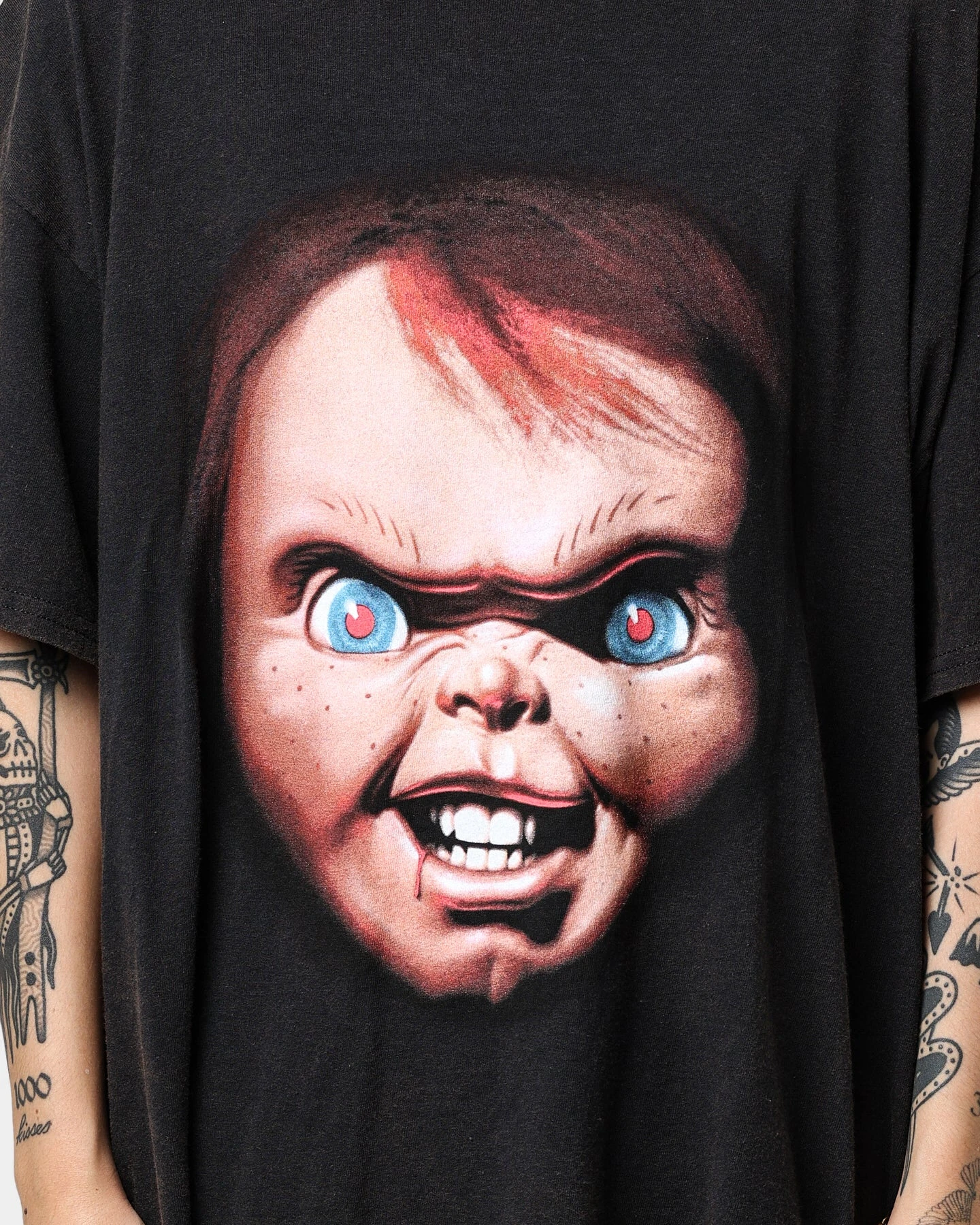 American Thrift X Child's Play 3 Child's Play 3 Vintage T-Shirt Black Wash 5 American Thrift X Child's Play 3 Child's Play 3 Vintage T-Shirt Black Wash - Image 3