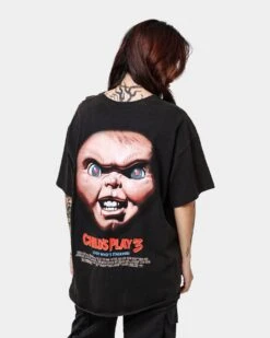 American Thrift X Child's Play 3 Child's Play 3 Vintage T-Shirt Black Wash 15 American Thrift X Child's Play 3 Child's Play 3 Vintage T-Shirt Black Wash -Culture Kings 02039393 YB295 womens 0070