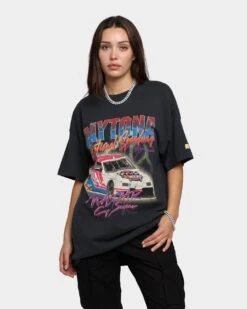 Nascar Daytona Lightning Vintage T-Shirt Washed Black