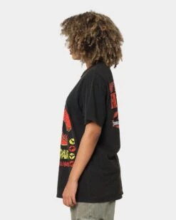 American Thrift X Jurassic Park Mega Mayhem Vintage T-Shirt Black Wash -Culture Kings 02039504 YB295 womens 0070