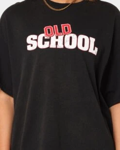 American Thrift X Old School Old School Vintage T-Shirt Black Wash -Culture Kings 02039505 YB295 womens 0040