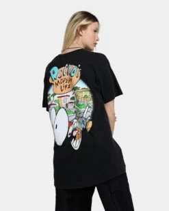 American Thrift X Rocko's Modern Life Rocko's Modern Life Vintage T-Shirt Black Wash -Culture Kings 02039510 YB295 womens 0080