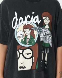 American Thrift X Daria Daria Premium Vintage T-Shirt Vintage Black -Culture Kings 02039541 YV009 womens 0030