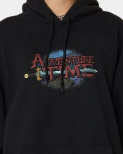 American Thrift X Adventure Time What Time Is It Vintage Hoodie Black Wash -Culture Kings 02039563 YB295 womens 0040