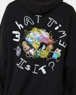 American Thrift X Adventure Time What Time Is It Vintage Hoodie Black Wash -Culture Kings 02039563 YB295 womens 0050
