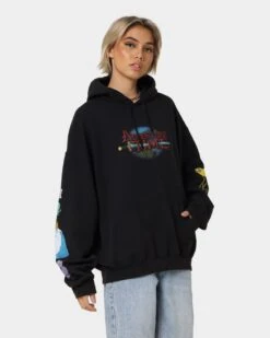 American Thrift X Adventure Time What Time Is It Vintage Hoodie Black Wash -Culture Kings 02039563 YB295 womens 0060