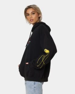 American Thrift X Adventure Time What Time Is It Vintage Hoodie Black Wash -Culture Kings 02039563 YB295 womens 0070