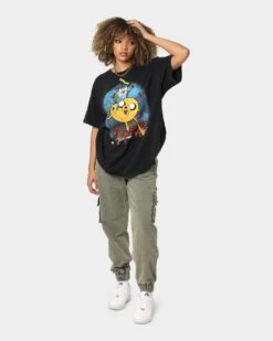 American Thrift X Adventure Time What Time Is It Vintage T-Shirt Black Wash -Culture Kings 02039564 YB295 womens 0030