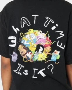 American Thrift X Adventure Time What Time Is It Vintage T-Shirt Black Wash -Culture Kings 02039564 YB295 womens 0050