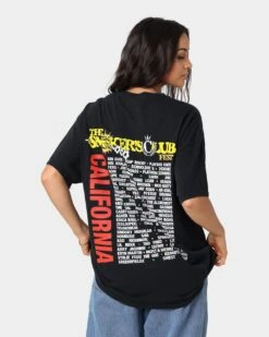 Smokers Club Smokers Club X Culture Kings Line Up Vintage T-Shirt Black Wash -Culture Kings 02039665 YB295 womens 0070