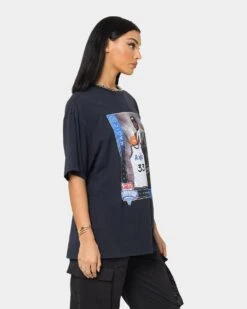Mitchell & Ness Orlando Magic Shaquille O'Neal Draft Day Vintage T-Shirt Faded Black -Culture Kings 02039720 YB554 womens 0050