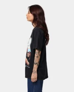 American Thrift X 420 Cheech & Chong Movie Poster Vintage T-Shirt Washed Black -Culture Kings 02039744 YW607 womens 0060