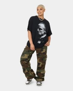 American Thrift X The Godfather The Don Vintage T-Shirt Black Wash 12 American Thrift X The Godfather The Don Vintage T-Shirt Black Wash -Culture Kings 02039817 YB295 womens 0030