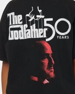 American Thrift X The Godfather The Godfather Movie Vintage T-Shirt Black Wash -Culture Kings 02039821 YB295 womens 0050