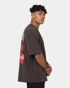 Loiter Euphoria T-Shirt Charcoal -Culture Kings 02040071 YC300 mens 0060