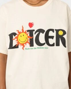 Loiter X Smiley Human Condition Vintage T-Shirt Off White -Culture Kings 02040172 YO007 womens 0040