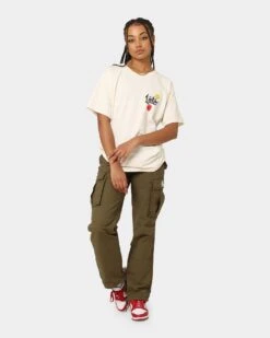 Loiter X Smiley Live Laugh Loiter T-Shirt Off White 15 Loiter X Smiley Live Laugh Loiter T-Shirt Off White -Culture Kings 02040174 YO007 womens 0070